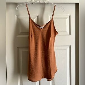 Calvin Klein Jeans Rust Satin Camisole